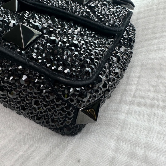 SMALL ROMAN STUD THE SHOULDER BAG AND CHAIN WITH SPARKLING EMBROIDERY - Picture 3 of 13